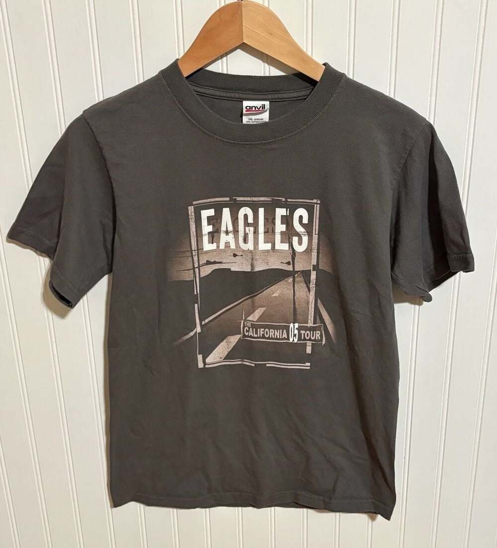 Vintage Anvil Eagles The California Tour 05 Band T-Shirt Size S